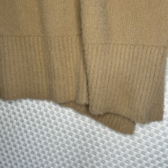 Aerie Camel Brown Chenille Knit Turtleneck Oversized Sweater XL Winter Fall - Picture 4 of 8